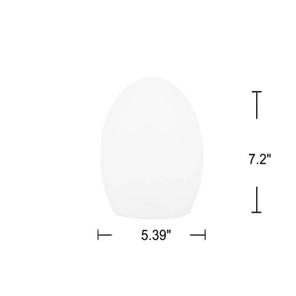Colorful Plastic Oval LED Desk Lamp
