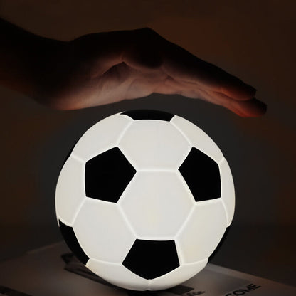 Colorful Soccer Ball LED Desk Lamp with USB Charger