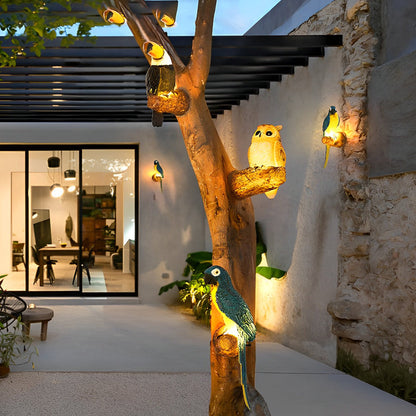 Colorful Outdoor Parrot LED Garden Lights