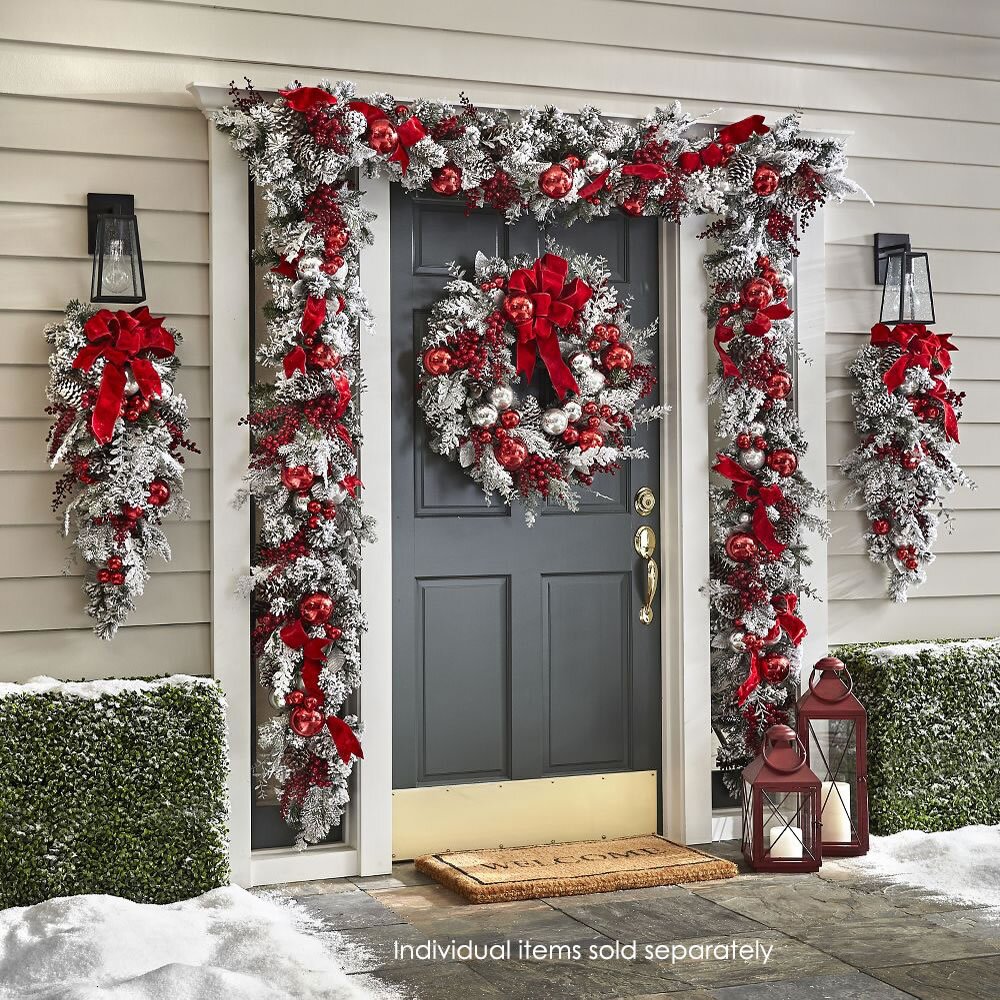 LED Lit Holiday Greenery Garland