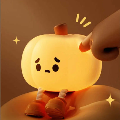Soft Glow Halloween Pumpkin Table Lamp