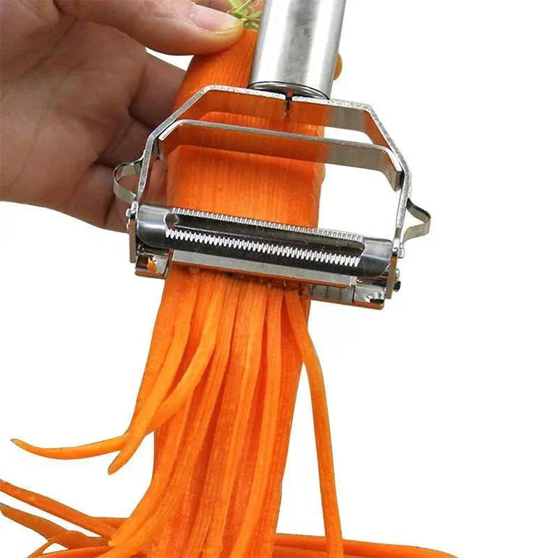 Easy-to-Use Stainless Steel Veggie Slicer & Grater