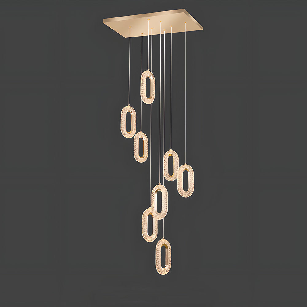 Contemporary Metal LED Hanging Light Fixture