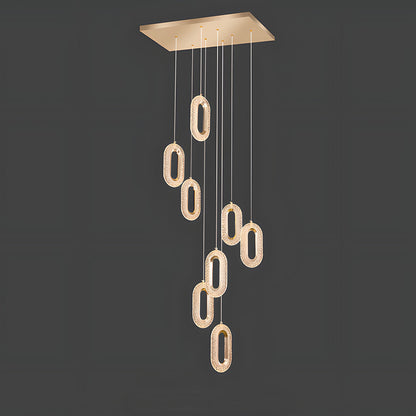 Contemporary Metal LED Hanging Light Fixture