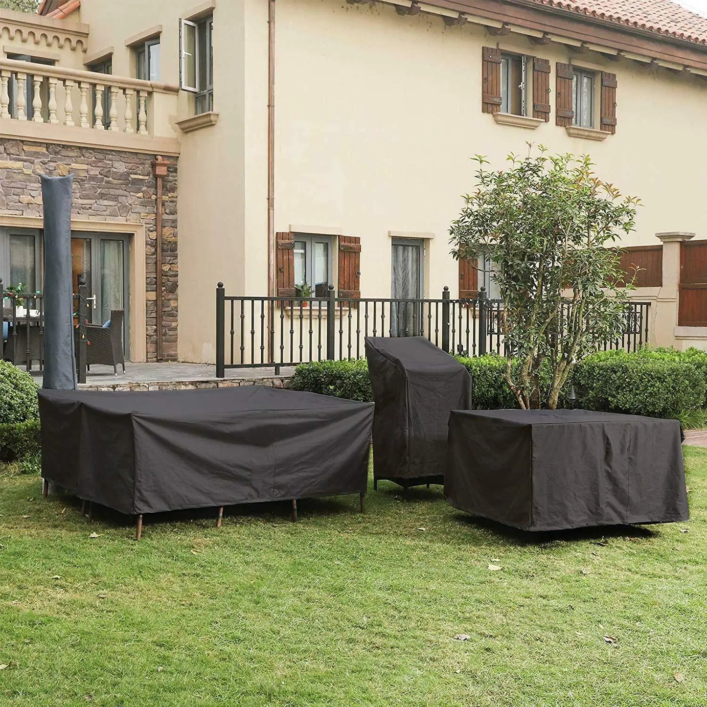 Durable Outdoor Patio Furniture Cover – Black