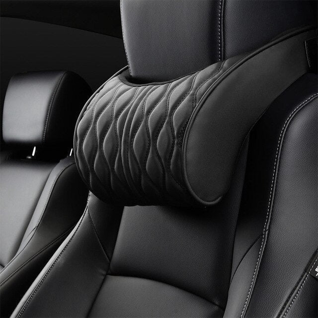 Comfort Travel Pillow Set with Memory Foam Leather - Cofik