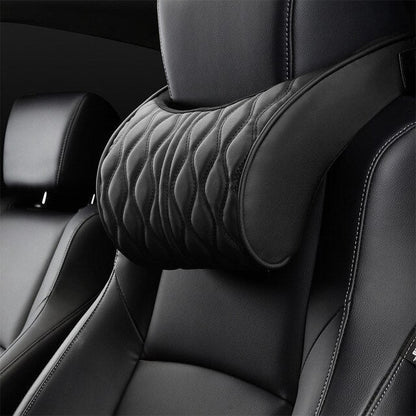Comfort Travel Pillow Set with Memory Foam Leather - Cofik