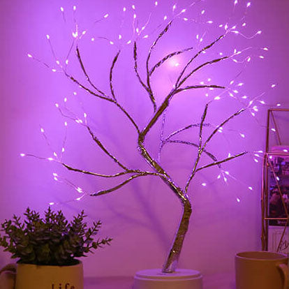 Colorful LED Desk Lamp with Tree Design