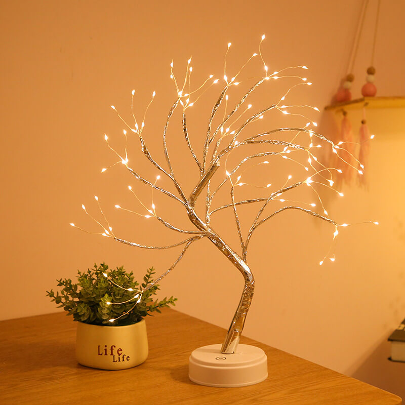 Colorful LED Desk Lamp with Tree Design