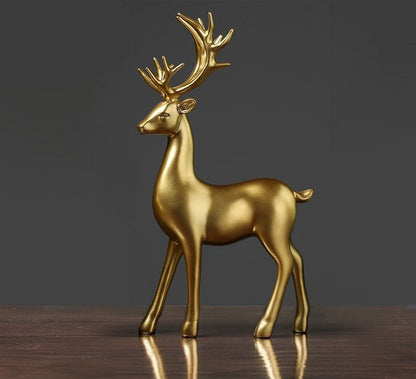 Lovely Pair Deer Ornament Figurines