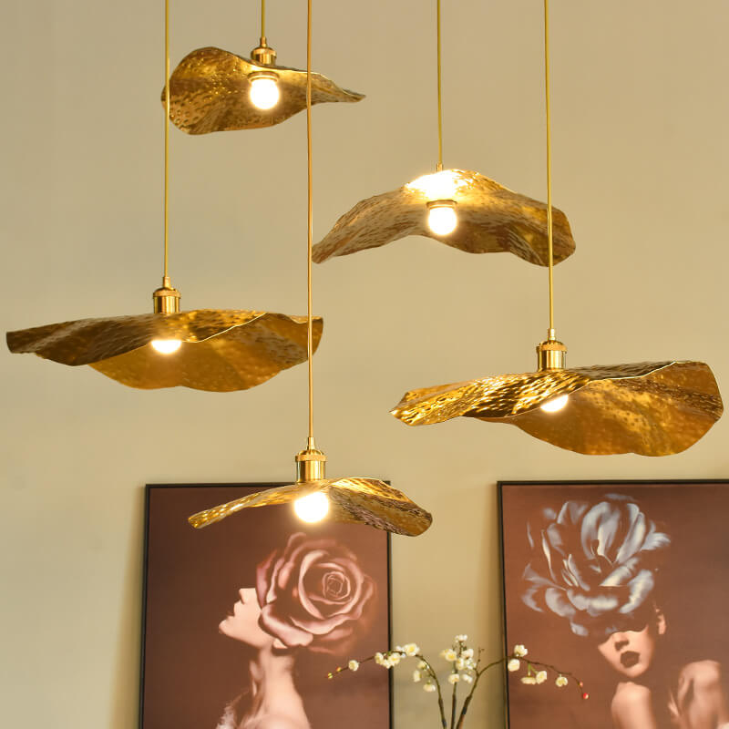 Sleek Metal Adjustable Hanging Light Fixture