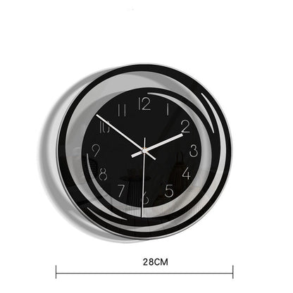 Slim Quiet Wall Clock in Acrylic