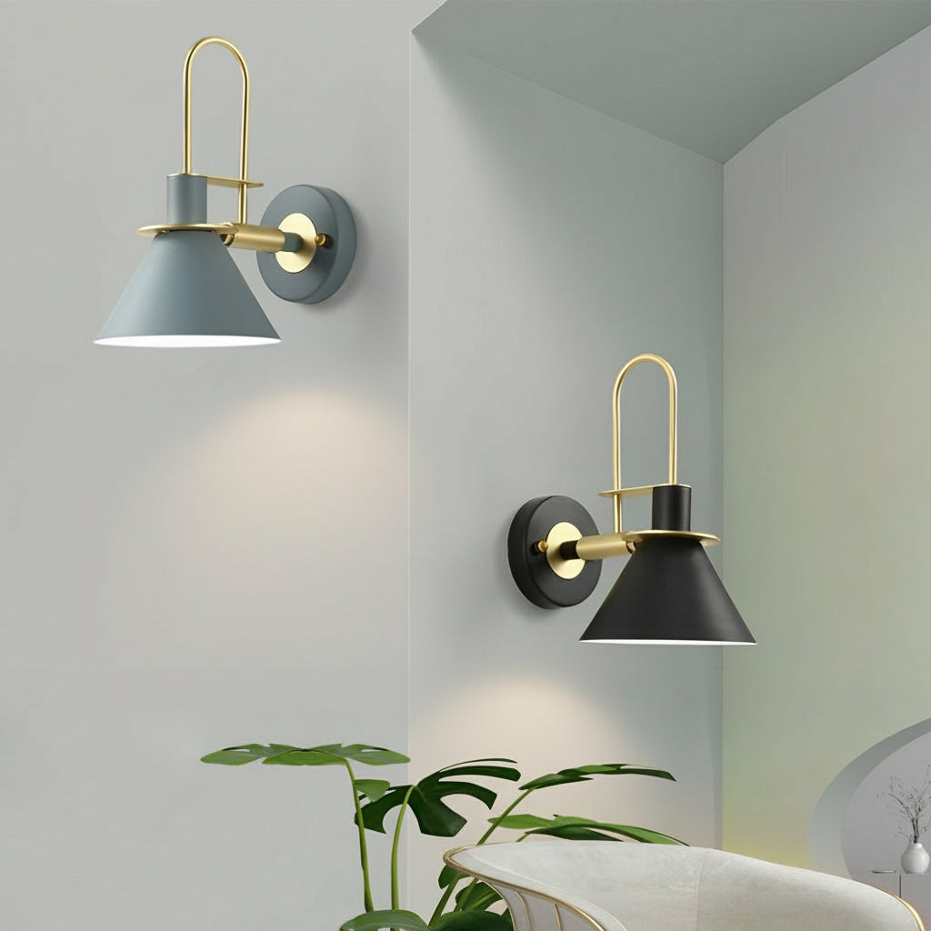 Contemporary Brass LED Wall Lamp