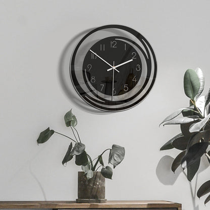 Slim Quiet Wall Clock in Acrylic