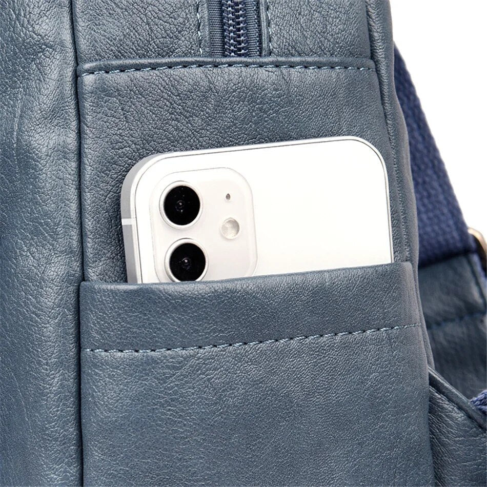 Fashionable Ladies Genuine Leather Backpack