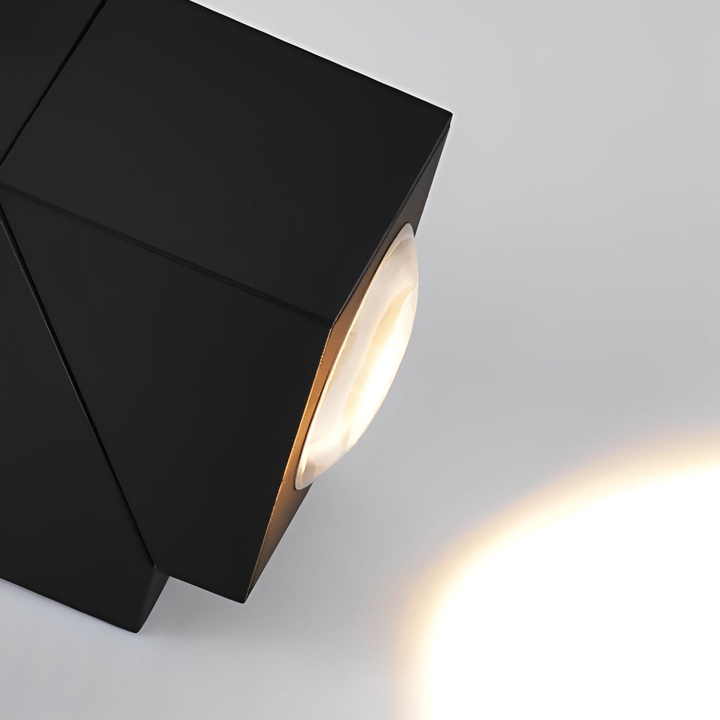 Motion Sensor Outdoor LED Wall Light Black Adjustable