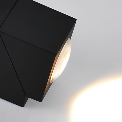 Motion Sensor Outdoor LED Wall Light Black Adjustable