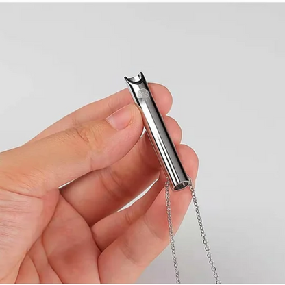 Calming Anxiety Necklace, Stainless Steel, Quit Smoking Aid
