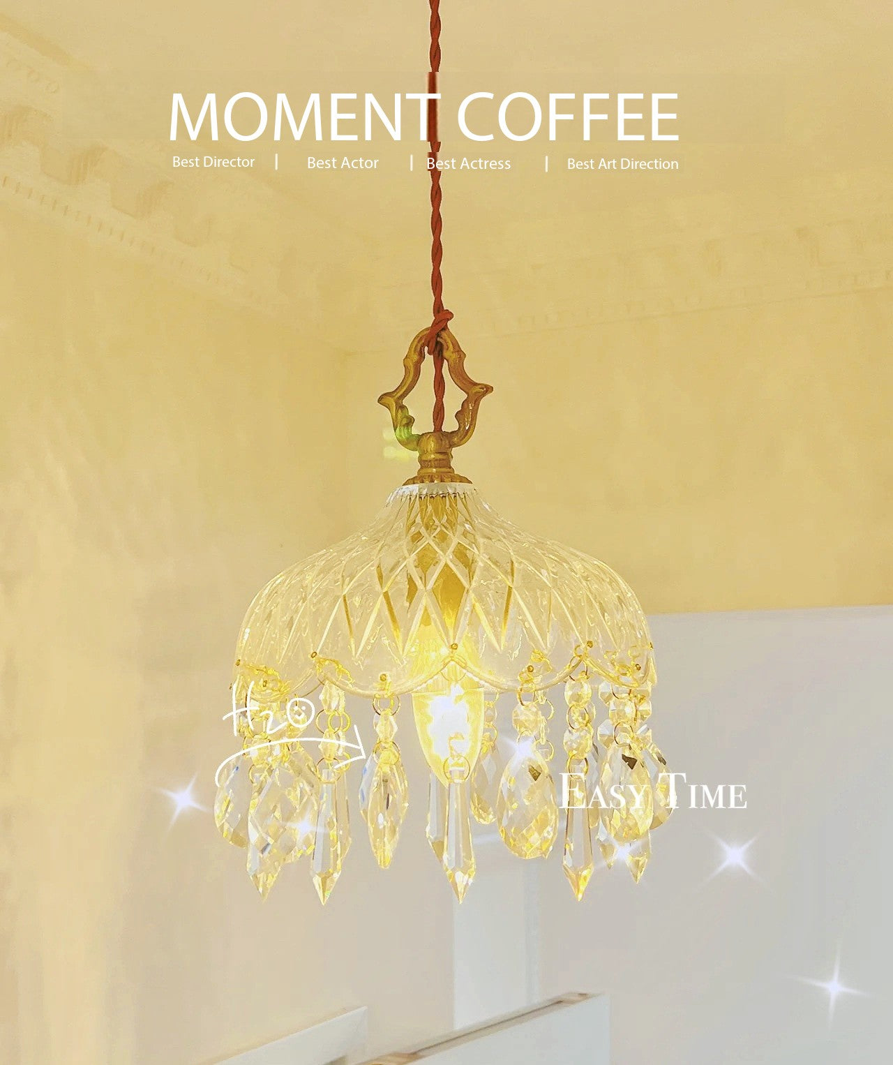 Mini Luxury Crystal Pendant Light