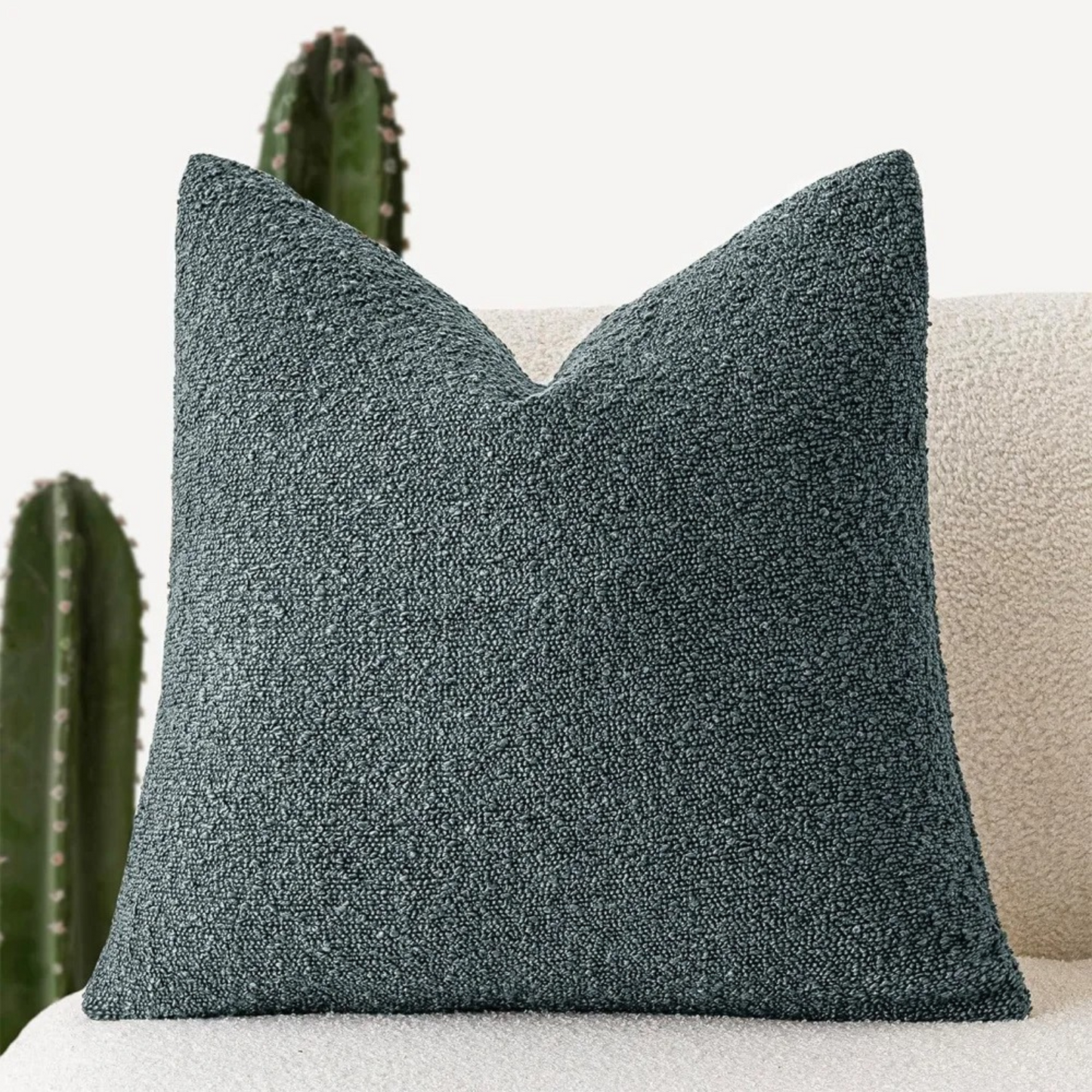 Soft Boucle Throw Pillow Cover 45x45cm Home Decor Cushion