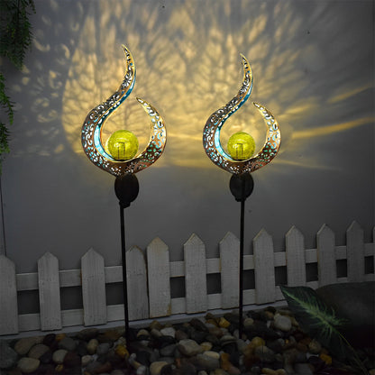 Colorful Outdoor Solar Powered Glass Garden Lights