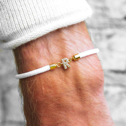 Personalized Initial Adjustable Charm Bracelet