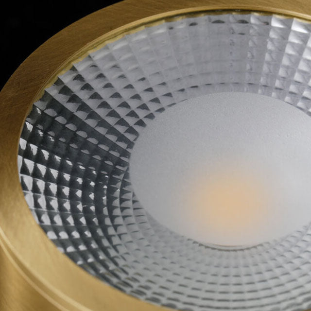 Compact LED Ceiling Lamp Copper Finish