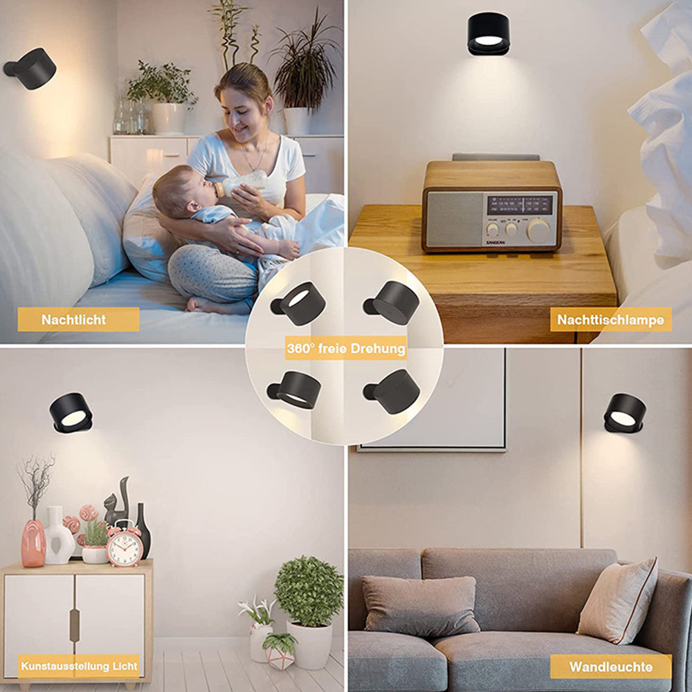 Compact Rotating LED Mini Wall Lamp