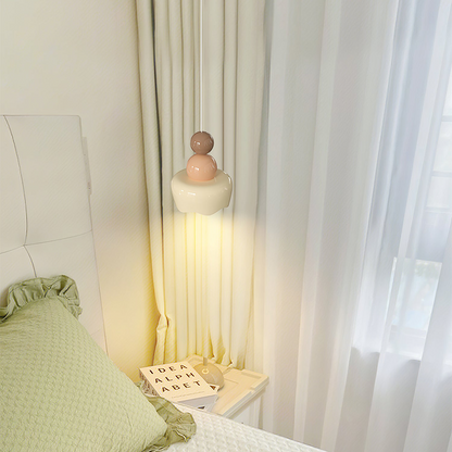 Bright White Hanging Bedside Lamp