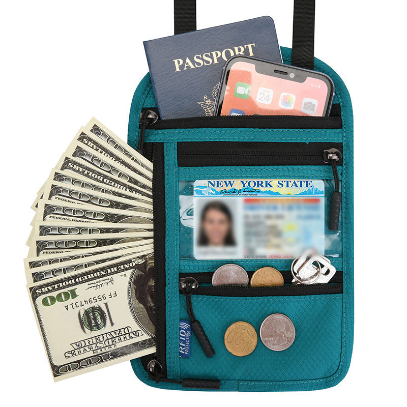 Secure Travel Wallet with RFID Passport Holder