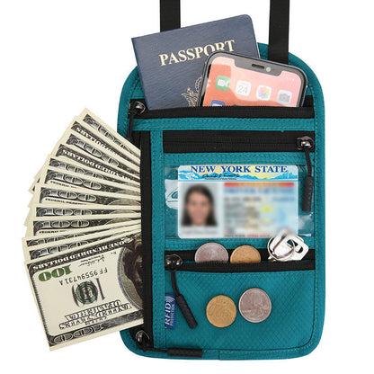 Secure Travel Wallet with RFID Passport Holder