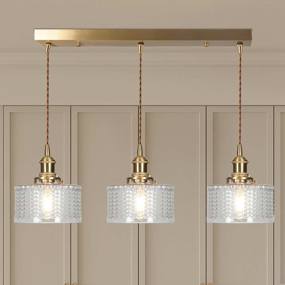 Classic Elegant Glass Drop Pendant Light