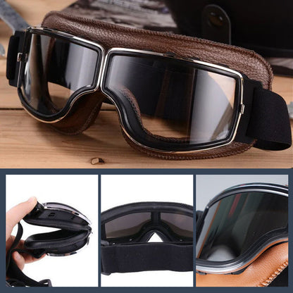 Classic Biker Retro Goggles