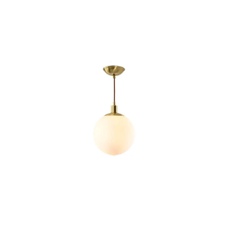 Elegant Glass Pendant Light Adjustable Gold Finish