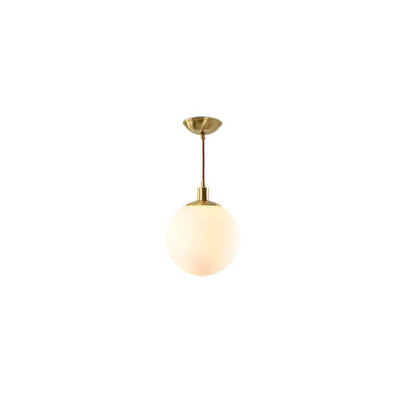 Elegant Glass Pendant Light Adjustable Gold Finish