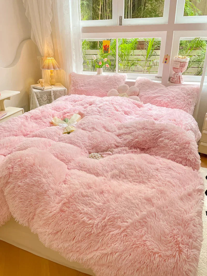 Soft Plush Winter Duvet Cover Set