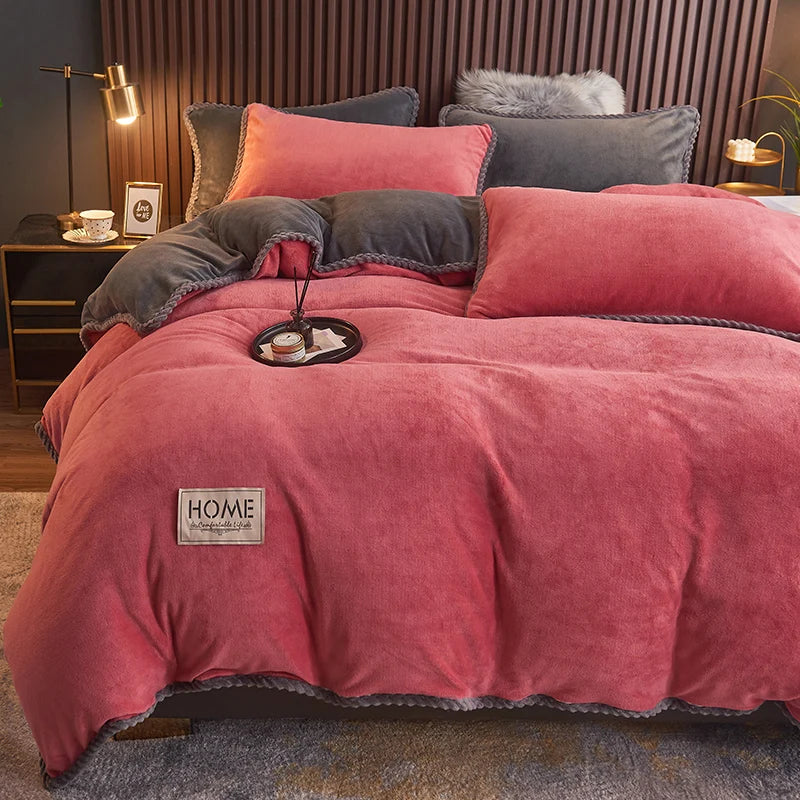 Soft Velvet King Size Bedding Set