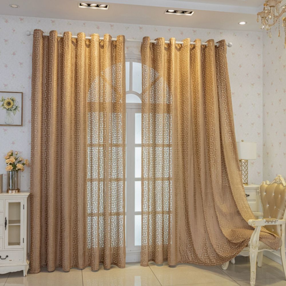 Luxurious Patterned Embroidered Drapes