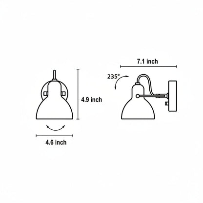 Contemporary White Glass LED Wall Light