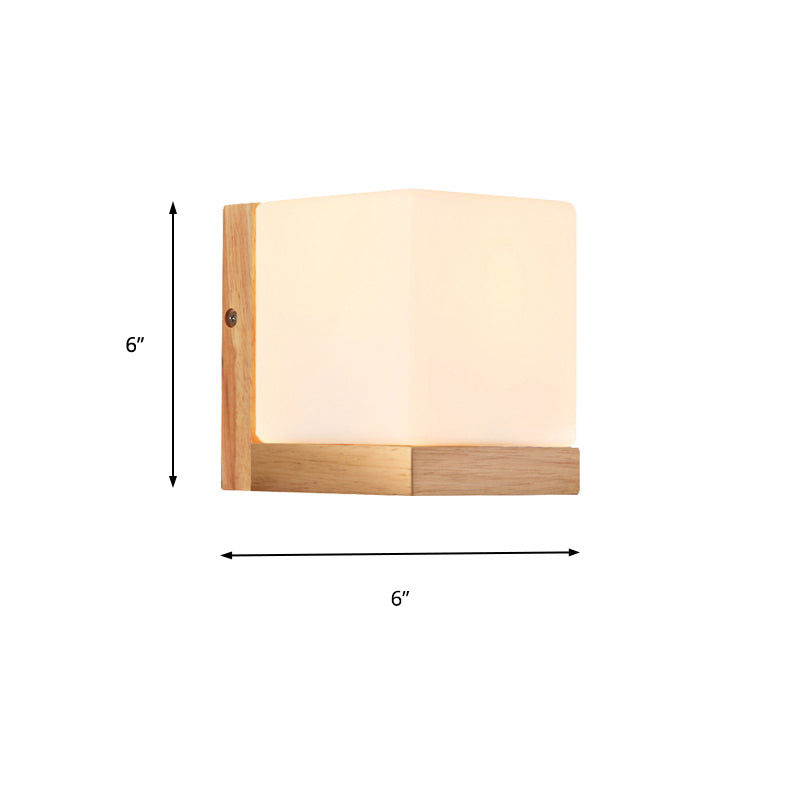 Simple Wooden Japanese Style Wall Light