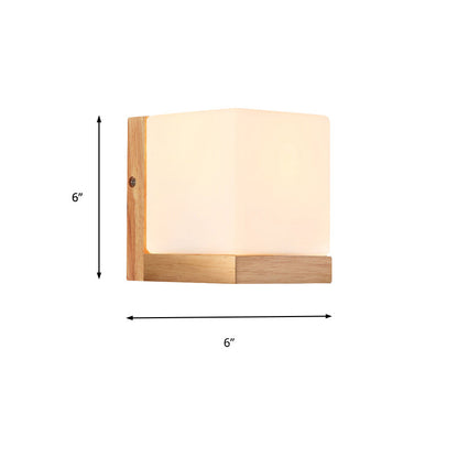 Simple Wooden Japanese Style Wall Light