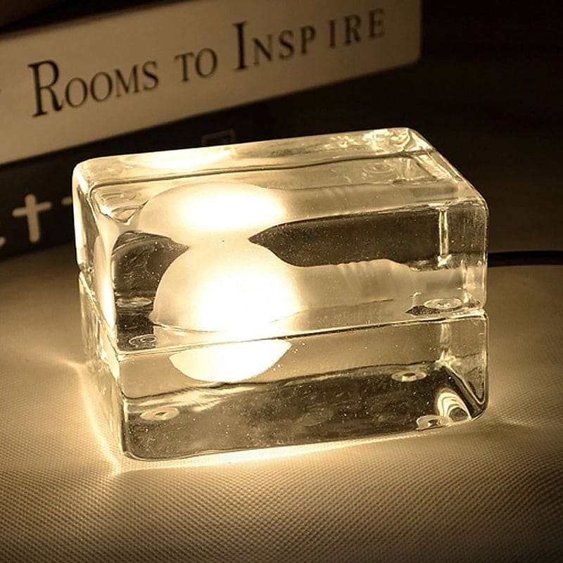 Frosty Cube Table Lamp