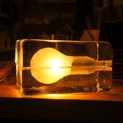 Frosty Cube Table Lamp