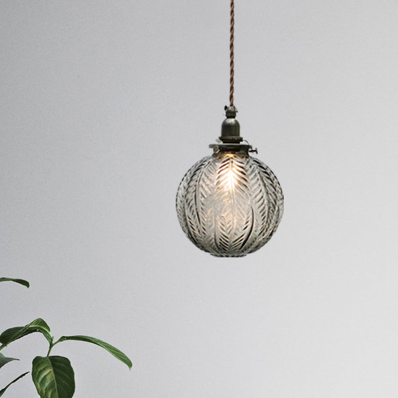 Classic Round Glass Hanging Light Fixture