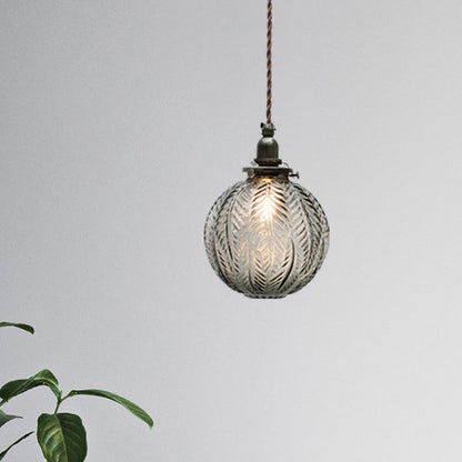Classic Round Glass Hanging Light Fixture