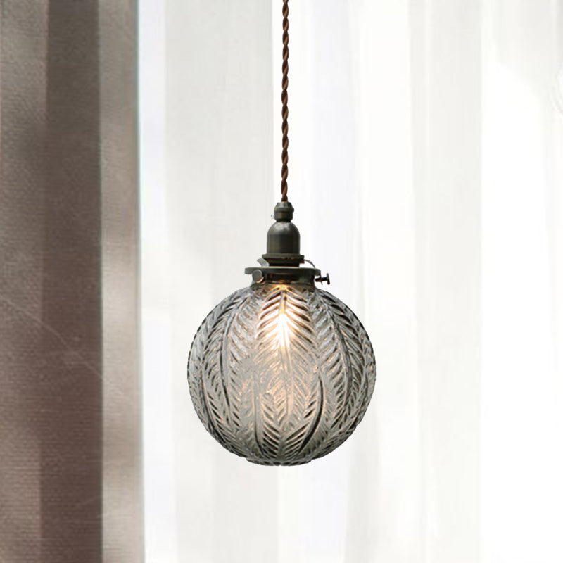 Classic Round Glass Hanging Light Fixture