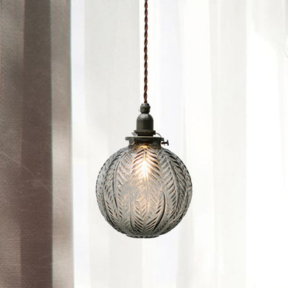 Classic Round Glass Hanging Light Fixture