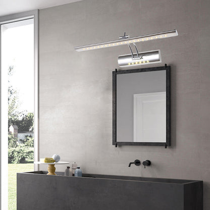 Slim Nickel LED Wall Light Modern 16 Wide