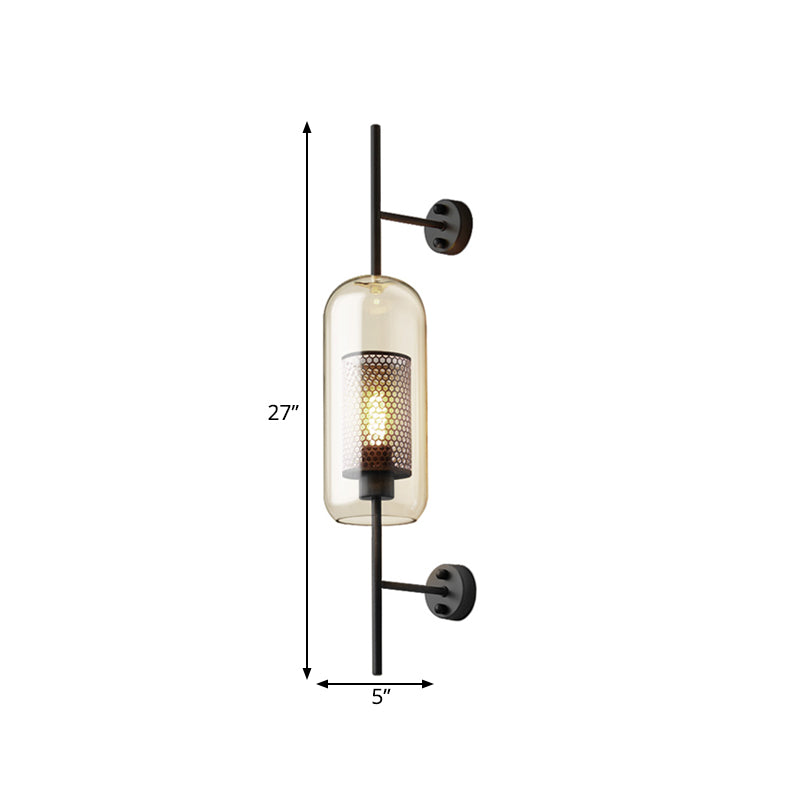 Classic Bronze Wall Sconce with Metal Shade