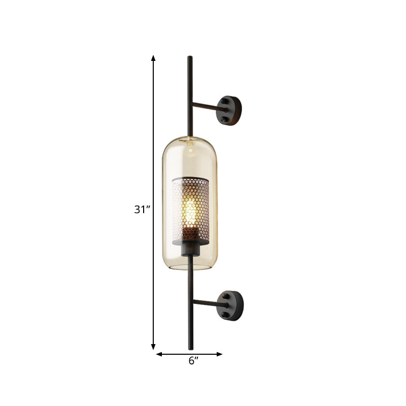 Classic Bronze Wall Sconce with Metal Shade